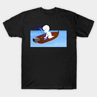 Halloween Spooky In Boat T-Shirt